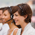 Humana customer service representatives on calls with Humana members